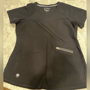 Healing hands black scrub set